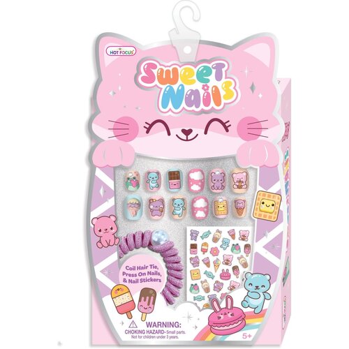 Hot Focus set za nohte z gumico za lase Critters Slike