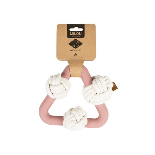 Duvo igračka za pse gumena milou rosewood dog toy, roze Slike