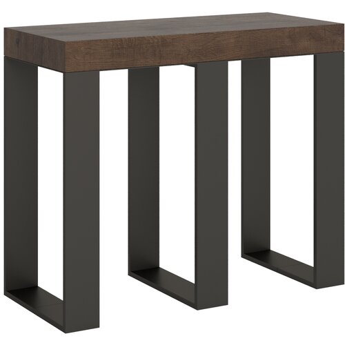 Ityhome 90 x 77 konzolna miza rjava, (20847806) Slike