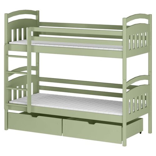 Molarem Home Drveni dječji krevet na kat Gabi s ladicom - olive - 190x90 cm - Bez madraca Cijene