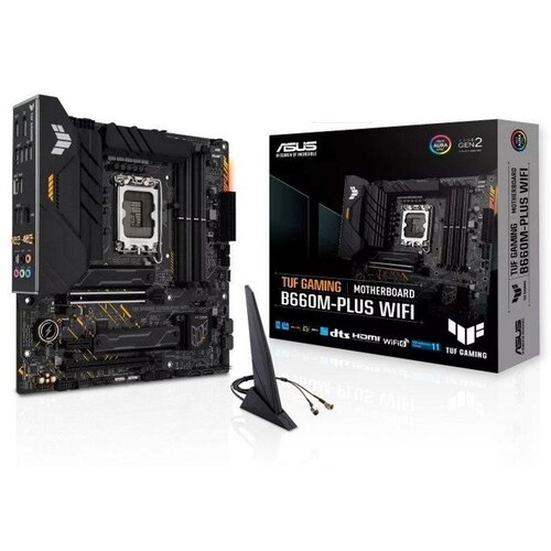 Asus TUF GAMING B660M-PLUS WIFI, DDR5, SATA3, USB3.2Gen2x2, DP, WiFi, LGA1700 mATX Slike
