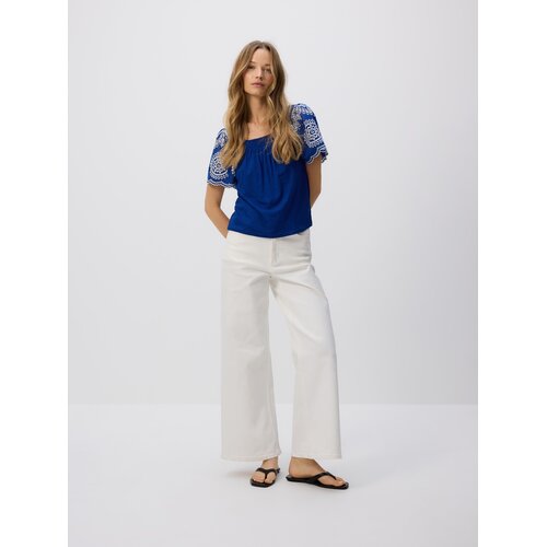 Reserved LADIES` BLOUSE - mornarsko plava Cene