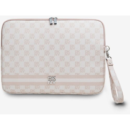 Dkny PU Leather Checkered Pattern and Stripe Notebook 13/14 Pink&amp;quot; Ovitek Vijolična Slike