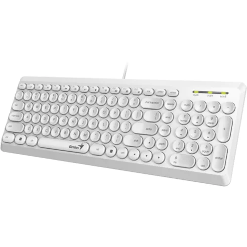 Genius SlimStar Q200 tastatura bijela, low-profile tipke BH/HR/SRB layout, USB