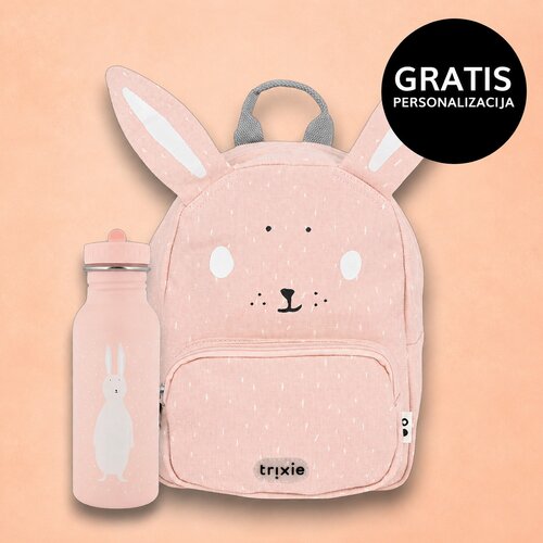 Trixie dječji ruksak + bočica 500 ml mrs. rabbit Cijene