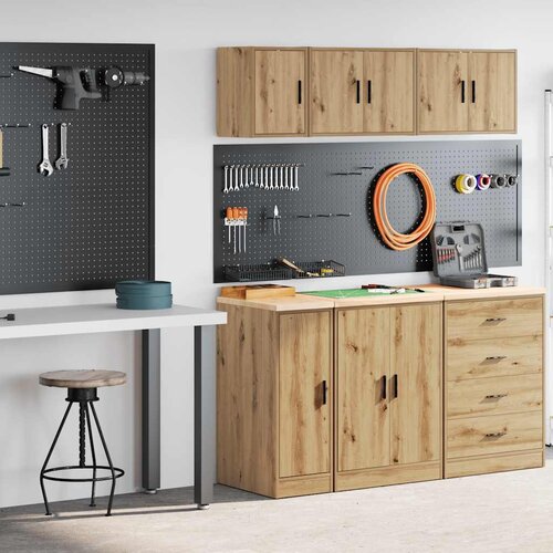 VidaXL Garažni ormarići 2 kom boja hrasta artisan konstruirano drvo Slike