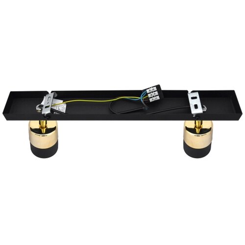  LED spot svetiljka TUBSSON 2xGU10/4,8W/230V crna/zlatna Slike