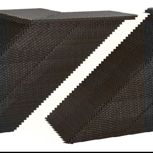 Poli kutni barski stol smeđi 100 x 50 x 105 cm od poliratana Cene