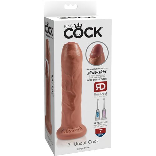 King Cock 7 Fitymanator - realističan dildo (18cm) - tamno prirodan Slike