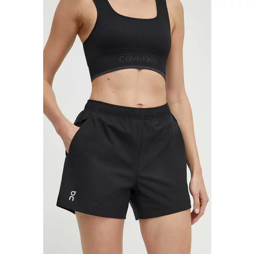 On-running Kratke hlače za trčanje Essential boja: crna, bez uzorka, visoki struk