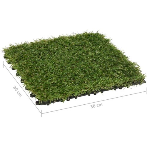 VidaXL pločice umjetne trave 22 kom 30 x 30 cm zelene Slike