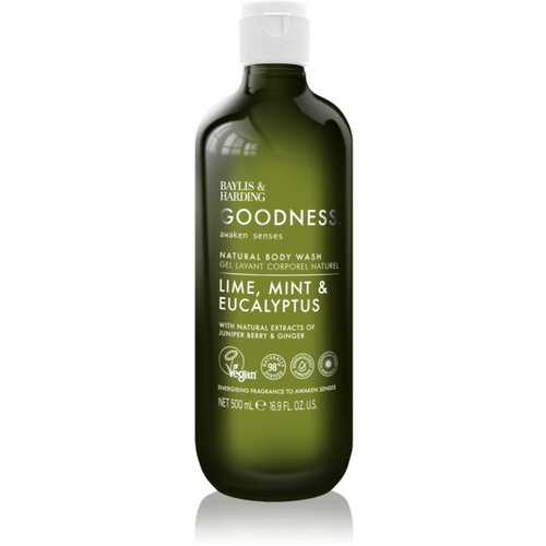 Baylis &amp;amp; Harding Goodness Awaken Senses osvežujoč gel za prhanje di&amp;scaron;ave Lime, Mint &amp;amp; Eucalyptus 500 ml Slike