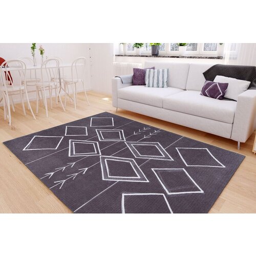 Conceptum Hypnose tepih Ada Gönül Chenille 297, 75x150cm, Crni Cene