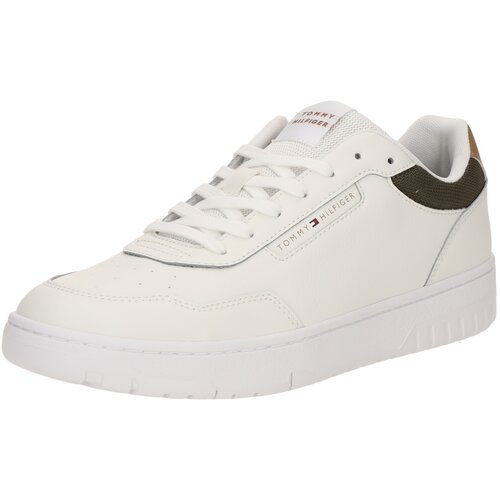 Tommy Hilfiger Niske tenisice 'BASKET CORE LITE' svijetlosmeđa / tamno zelena / bijela Cijene