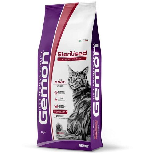 Gemon cat sterilised with beef 7 kg Cene