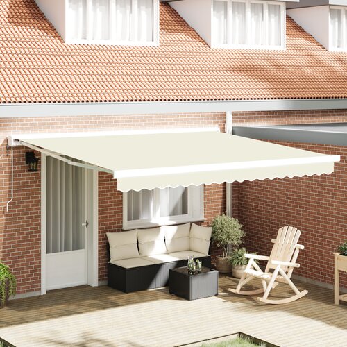 vidaXL Ručno uvlačiva tenda krem 400x300 cm Cijene