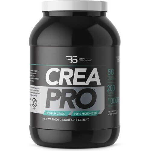 Basic Supplements CREA PRO – Mikronizovani Kreatin za Snagu i Izdržljivost Cene
