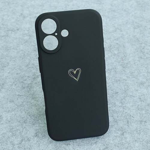  Maska za iPhone 16 Golden Heartbeat crna Cene