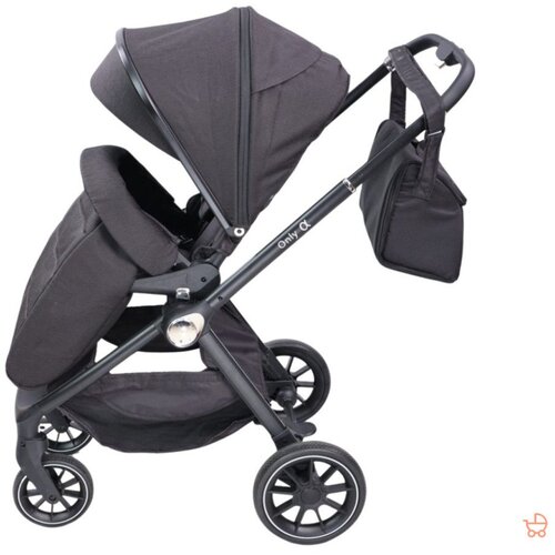 Only alfa premium kolica za bebe 3u1 crna Cene