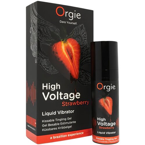 Orgie High Voltage - tekući vibrator - jagoda (15ml) Cijene