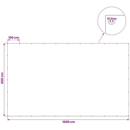  s rupama Svjetlosiva 6 x 10 m 90 gsm PE Slike