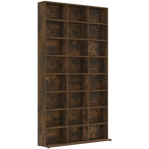 Maison Chic Omarca za CD - CD stojalo - CD regal-je dimljeni hrast 102x23x177,5 cm konstruiran les, (21673983) Cene