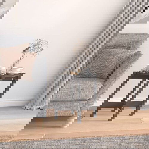 VidaXL Stolić za kavu sivi &amp;Oslash; 42,5x45 cm od masivne borovine Slike