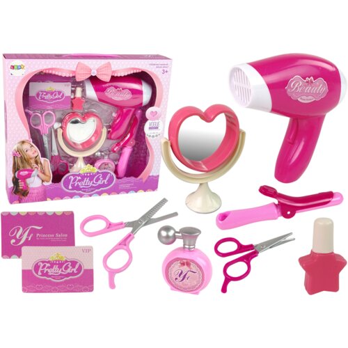 Beauty set for the little lady Hairdressing accessories + battery-operated hairdryer Cijene