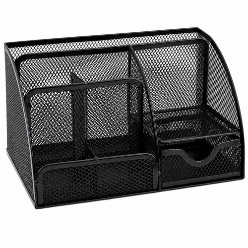  Metal Desk Organizer, Office Drawer, Compartment, Black Slike