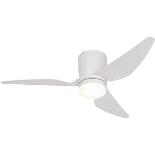QAZQA Stropni ventilator bel, vključno z LED z daljinskim upravljanjem - Patty Cene