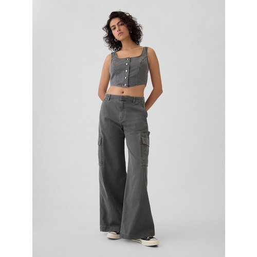 GAP Trousers with pockets Baggy Khaki Cargo - Women&amp;#039;s Slike