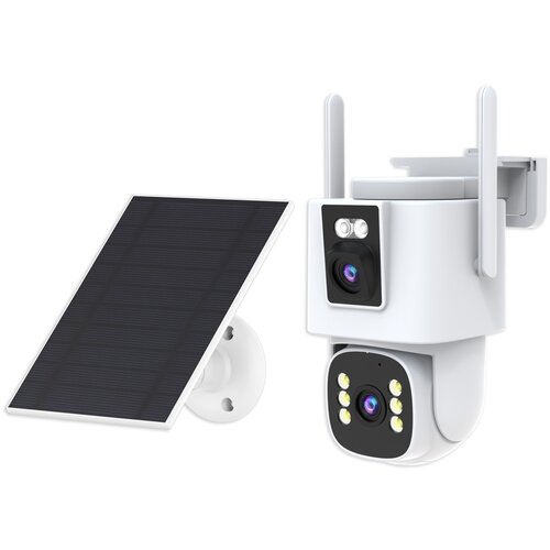 INF Dvojna leča, solarno napajana 4G varnostna kamera - ameri&scaron;ka različica, (5000136856) Cene