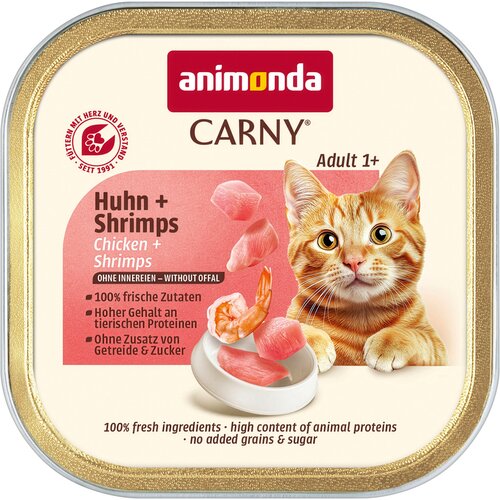  Ekonomično pakiranje animonda Carny Adult 64 x 85 g - Piletina i &scaron;kampi Cijene