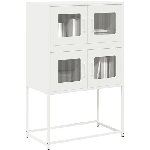VidaXL Highboard White 68x39x107 cm Steel Slike