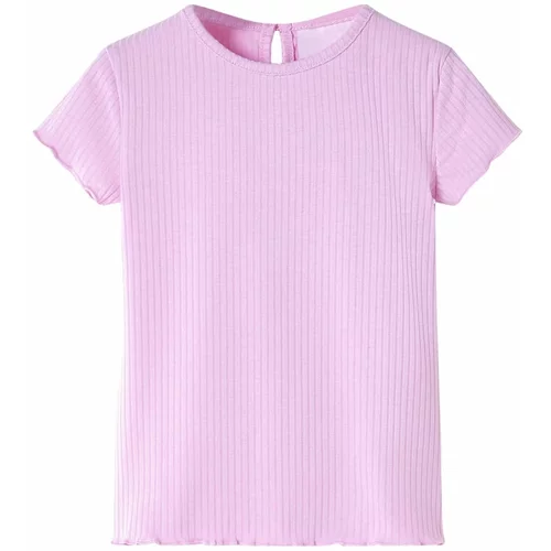 vidaXL Otroška majica s kratkimi rokavi svetlo roza 92