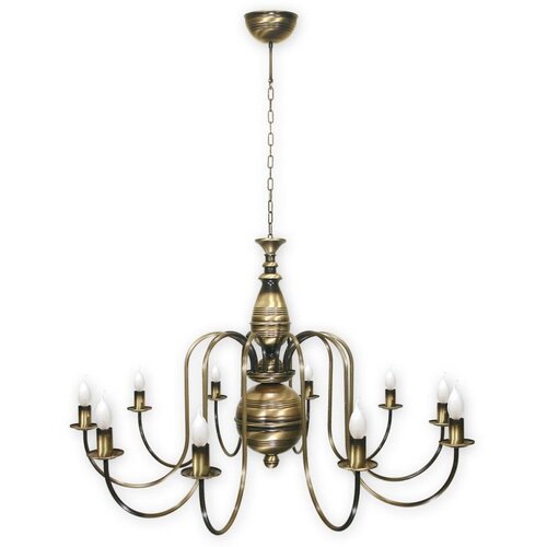 Brilagi Luster na lancu OPERA MAX 10xE14/60W/230V mesing Slike