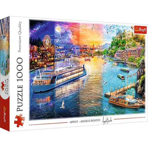 TREF LINE Puzzle Krstarenje rekom &ndash; 1000 delova Cene