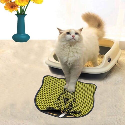 WALLXPERT Kdkafa0024 Multicolor Cat Litter Mat Cene
