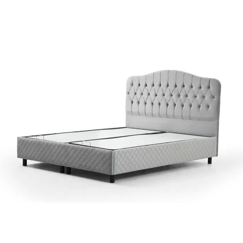 Hanah home Vassi 150 x 200 - Grey dvojna boxspring postelja, (20975966)