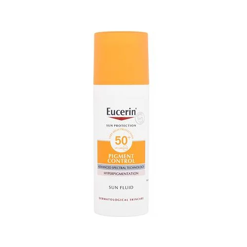 Eucerin Sun Protection Pigment Control Sun Fluid zaščita pred soncem za obraz 50 ml za ženske