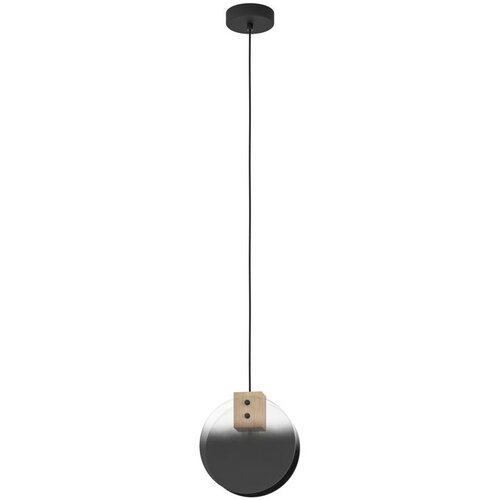 Eglo visilica MILLENA E27 22 cm crna drvo staklo 390141 Slike
