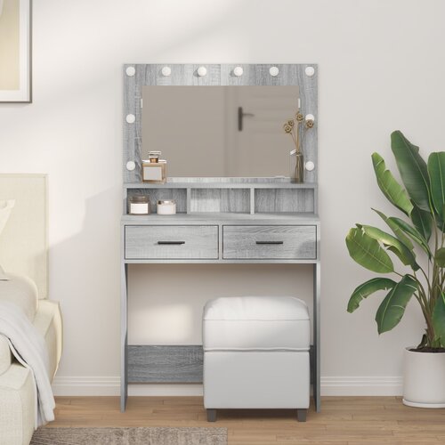 vidaXL siva sonoma inženirski les 79 x 41 x 135 cm shranjevanje Cene