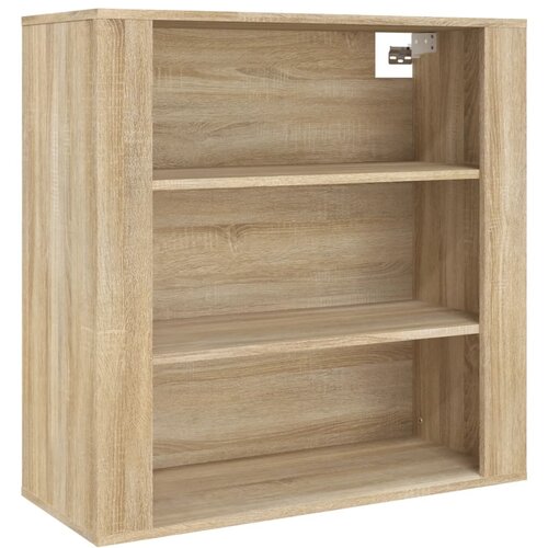 Maison Chic Stenska omarica - Zidna omarica sonoma hrast 80x33x80 cm inženirski les iu1118, (22062790) Cene