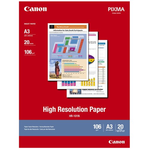 Canon Foto papir HR-101, A3, 20 listov, 106 gramov Cene