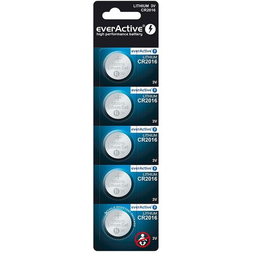 EverActive Lithium batteries mini CR2016 blister 5 pcs. Slike