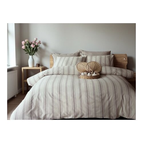  Komplet set posteljina Cotton-Life 200x220cm Bej - Francuski ležaj ( VLK000423-bej ) Cene