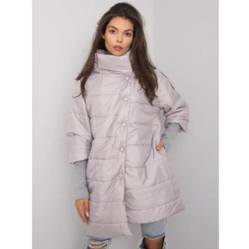 Fashionhunters Women's gray transitional jacket without hood