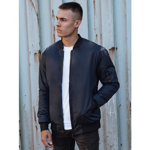 DStreet Men's transitional bomber jacket blue Cene