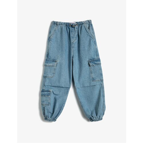 Koton Cargo Jogger Jeans Cotton Flap Pocket Detailed Cene