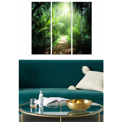 Wallity MDF1414873 multicolor decorative mdf painting (3 pieces) Slike
